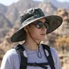 Sombrero de Sol para Hombre Verano Anti-UV Camuflaje Sombrero de Pescador Protección Solar para Exteriores Pesca y Montañismo Sombrero de Sol de Ala Ancha