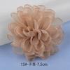 4-10cm fábrica em estoque camélia borda queimada flor chapelaria tecido flor feita à mão acessórios flor de tecido acessórios DIY broche