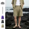 AIMATARGET shorts plissados soltos estilosos para homens, shorts de praia de verão soltos da marca da moda CK163