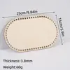 Lascas de Madeira Cortadas a Laser com Furos, Placa de Madeira, Tiras de Tecido, Cesta, Base de Madeira, Base de Madeira Crochê à Mão, Placa de Tecelagem DIY