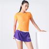 Falda corta de verano ZXZI para mujer con sensación de hielo, secado rápido, para Yoga, Fitness, running, anti-exposición, adelgazante, transpirable, con forro