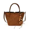 Bolsa Feminina Retrô 2026 Outono/Inverno Nova Casual Simples de Ombro e Mão Versátil Bolsa Tote para o Dia a Dia