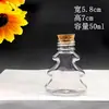 Botella de Deseos de Estrella de Plástico DIY para Niños Botella de Deriva Arcoíris Materiales Hechos a Mano Botella Vacía Decorativa Transparente Mini