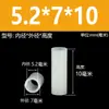 M2.5M3M4M5M7 Coluna Espaçadora Passante de Nylon Parafuso Isolante de Plástico Bucha Acolchoado Espessado Poste de Lâmpada de Isolamento