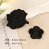 Etiqueta bordada para accesorios de ropa, etiqueta de tela con diseño de flor de ciruelo rosa, cuenta manual, parche autoadhesivo para chaqueta de plumas, pegatina de tela bordada