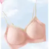 Lencería Dulce Primer Amor para Mujer, Sin Costuras, Sin Aros, Realce para Pecho Pequeño, Anticaída, Soporte Suave, Sujetador de Encaje para Chicas