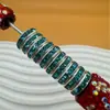 Cuentas espaciadoras de platillo volante de 6MM-12MM bola perforada pueden usar cuentas de agujero recto DIY cadena de teléfono móvil de diamante llavero accesorios