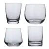 Taza de agua de vidrio resistente al calor Taza de leche taza redonda para té de burbujas taza creativa para beber cerveza taza de jugo juego de tazas de vidrio