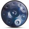 Tambor de mano de plato, tambor hueco, handpan, plato de mano, azul, 9 tonos, 10 tonos, 12 tonos, 440Hz/432Hz, plato de mano