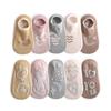 Calcetines de algodón peinado para bebé, calcetines de resorte sin costuras, calcetines bajos antideslizantes para bebés y niños pequeños, calcetines tipo calcetín