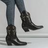 Botines de Tacón Alto 2026 Nuevos Transfronterizos Populares Talla Grande Botas Martin de Media Caña Chelsea Vaquero Bordado Botas de Montar