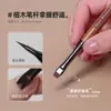 Caneta para unha haste de sândalo com tampa caneta quadrada pequena pincel primer pincel curto japonês caneta de cola caneta para fototerapia francesa atacado