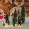 Mini árbol de Navidad de cedro blanco para escritorio, pequeño árbol de Navidad, decoración de ventana de escritorio, regalo de Navidad para niños.