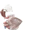 Top de punto interior de encaje estilo Chanel OEM para mujer, nuevo modelo 2026, suéter blanco de cuello semi-alto para primavera, otoño e invierno