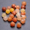 12x Colgantes de Botón de Loto de Jade Natural de 14 mm Accesorios para Pulseras y Collares Botones Antiguos de Cheongsam