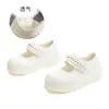 Zapatos Mary Jane con Suela de Espuma y Velcro para Mujer 2026 Verano Nuevo Estilo Dedo Gordo Deportivos Blancos Planos Versátiles Casuales