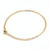 Pulsera de cadena fina de acero inoxidable con oro de 18 quilates, venta al por mayor de fábrica, collar, cadena de joyería acabada a mano.