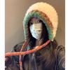 Gorro de punto afelpado hecho a mano para circunferencia de cabeza grande para mujer 2023 nuevo otoño e invierno engrosado cálido de lana muestra cara pequeña blanco