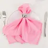 Guardanapo de cetim fosco, guardanapo dobrado, pano de limpeza de copos, banquete de casamento de hotel, guardanapo quadrado pequeno decorativo estilo americano