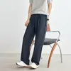 Pantalones de Vestir Holgados de Pierna Ancha Estilo Japonés con Caída, Versátiles Casuales de Cintura Media, Novedad Verano 2026 para Viaje