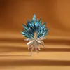 Broche Cristal Gradiente Espiga de Trigo de Alta Qualidade, Estilo de Luxo Leve, Acessório de Broche Elegante e Fashion para Mulheres, Atacado