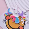 Decoración Plana de Cola de Sirena de Dibujos Animados Accesorios para el Cabello Accesorios de Equipaje DIY Princesa Sirena Parche de Goma Suave de PVC