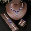 Joias de moda transfronteiriças conjunto de joias populares com corrente de garra de diamante completo, colar de noiva, brincos, pulseira, fabricante de joias atacado