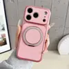 Para iPhone 18 Pro Max Funda de Teléfono con Soporte Magnético Patrón de Lichi Cubierta de Cobertura Total Protección contra Caídas