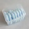 Esponja de maquillaje con polvo de doble cara flocada, cojín de aire, esponja de maquillaje de polvo denso, súper suave, terciopelo de cristal, forma de abanico, forma de corazón, borla de polvo redonda