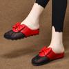 Sandálias Baotou para Mulheres 2026 Verão Novo Estilo Outdoor Planas Versáteis Malha Respirável Meia-Pantufa Feminina