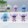 Nuevo Llavero de Muñeca Stitch Caja Sorpresa Stitch Postre Lilo y Stitch Plástico Blando PVC Colgante Pequeño para Mochila Escolar