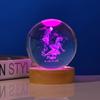 Bola de cristal doze constelações luz noturna luminosa série cura dos sonhos menina de Virgem amigas criativas presente de aniversário