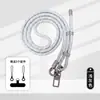 Alça de celular trançada vibrante e colorida, alça transversal ajustável, durável e resistente a rasgos, design anti-perda, conjunto completo de acessórios, alça de celular transversal
