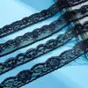 Accesorios de Encaje de 3-20 cm de Ancho Nuevos de Nylon Blanco y Negro Borlas para Ropa de Bebé Brocado Espesado Accesorios para el Cabello Material para Cinturones