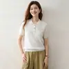 Suéter de cashmere gola alta estilo suave Outono/Inverno 2026 para mulheres, blusa de manga curta tricotada em ponto trançado, malha elegante e da moda