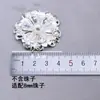 Material Metálico de Hierro Dorado y Plateado Delgado con Forma de Flor, Abanico de Flor de Palacio Tridimensional, Decoración de Flor de Mano, Accesorios de Flor Ajustables