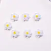 Accesorios para decoración de uñas con flores tridimensionales de loto de nieve simulado, piezas pequeñas de resina, flores de doble capa, aretes DIY, accesorios de uñas portátiles