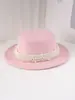 Chapéu de Lã Feminino Retrô Britânico de Topo Plano Outono e Inverno Elegante de Aba Larga e Topo Alto Chapéu Jazz Chapéu de Banquete Francês de Aba Plana