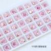 Dongzhou Cristal 10mm Quadrado Gordo Diamante para Nail Art Vidro K9 Diamante Brilhante Luxo Quadrado Cantos Arredondados Brincos Caixa Bolsa Acessórios para Nail Art