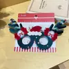 Atmosfera de Natal Sino Chifre Armação de Óculos Máscara para Festa à Fantasia Máscara de Fantasia Fofa de Desenho Animado para Feriado