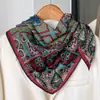 Estilo Étnico Gris Delgado Similar a la Seda Bufanda Cuadrada Pequeña de 70 Bufanda de Lino y Seda para Mujer Primavera y Otoño Hombro Caído Regalos para Madre