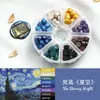 Perlas de cera octogonales, 100 estilos en compartimentos separados, perlas de cera para sellos de cera, empaque de caja de color mixto, venta al por mayor