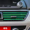 Tira decorativa de salida de aire acondicionado para coche, clip creativo, suministros interiores modificados, tira brillante electrochapada en forma de U, color universal