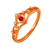 Anillo Corona Diseño Palacio Tradicional Nuevo Clásico Elegante Corona de Laurel Princesa Real Distinguido Anillo de Apertura