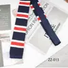 Corbata de Punto para Hombre Estilo Coreano, Plana de Moda Rayada Trendy de 6 cm de Lana, Exportación a Europa y América, Transfronteriza, en Stock