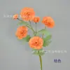 Flores artificiais: Crisântemo de Seda de Haste Única com 6 Flores, Crisântemo de Seda para Decoração de Casamento, Materiais para Arranjo Floral DIY, Flores Artificiais