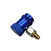 Adaptador de aire acondicionado de conexión rápida de cobre R134A, tipo nieve, conector rápido de fluoración para coche, herramienta para aire acondicionado de coche