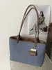 Yaozi 2026 outono inicial nova moda casual simples bolsa de ombro tipo sacola de balde de grande capacidade, bolsa de ombro versátil para o trabalho
