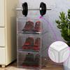 Caja de zapatos de almacenamiento de plástico PP transfronteriza, caja dura, se puede apilar para el hogar, a prueba de polvo, zapatos de baloncesto, almacenamiento transparente, zapatero, mueble zapatero