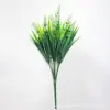 Flor artificial de exterior Amazon lavanda artificial flor falsa de plástico decoração de casa casamento flor de vaso verde para exterior